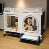 Crates and kennels collection for pet rest and everyday home management