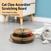 Foldable Accordion Corrugated Cat Scratcher with Bell
