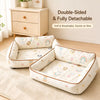 Washable Reversible Pet Bed for Small Dogs & Cats