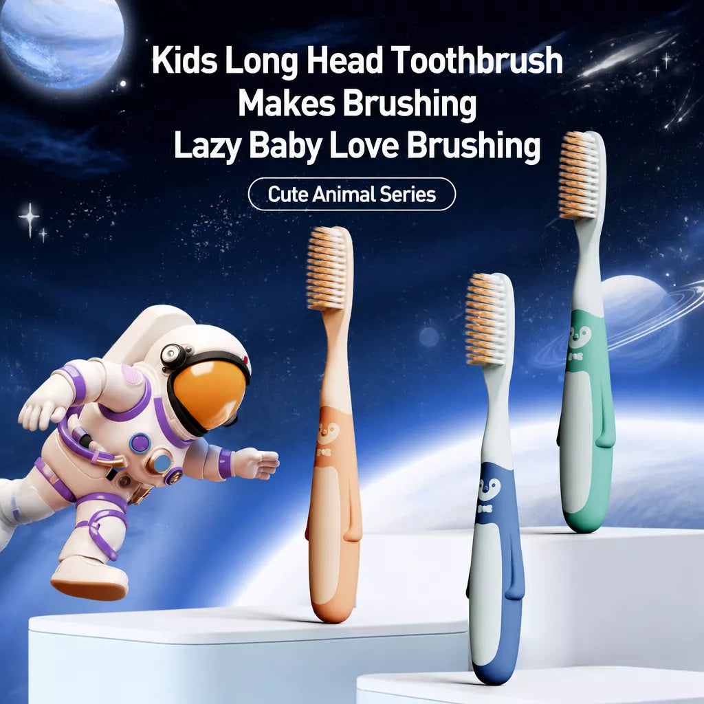 Penguin Soft-Bristle Toothbrush for Children Ages 6–12