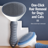 Self-Cleaning Pet Brush for Dogs & Cats, 3.8-Inch Wide Head