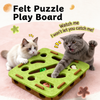 Interactive Plush Cat Toy with Three Bells