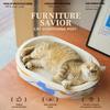 White Corrugated Cardboard Cat Scratcher Lounge