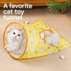 Foldable Crinkle Cat Tunnel Toy