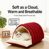 Semi-Enclosed EPE Foam Pet Bed for Cats & Dogs