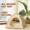 Portable Enclosed Pet Tent Bed for Cats and Small Dogs