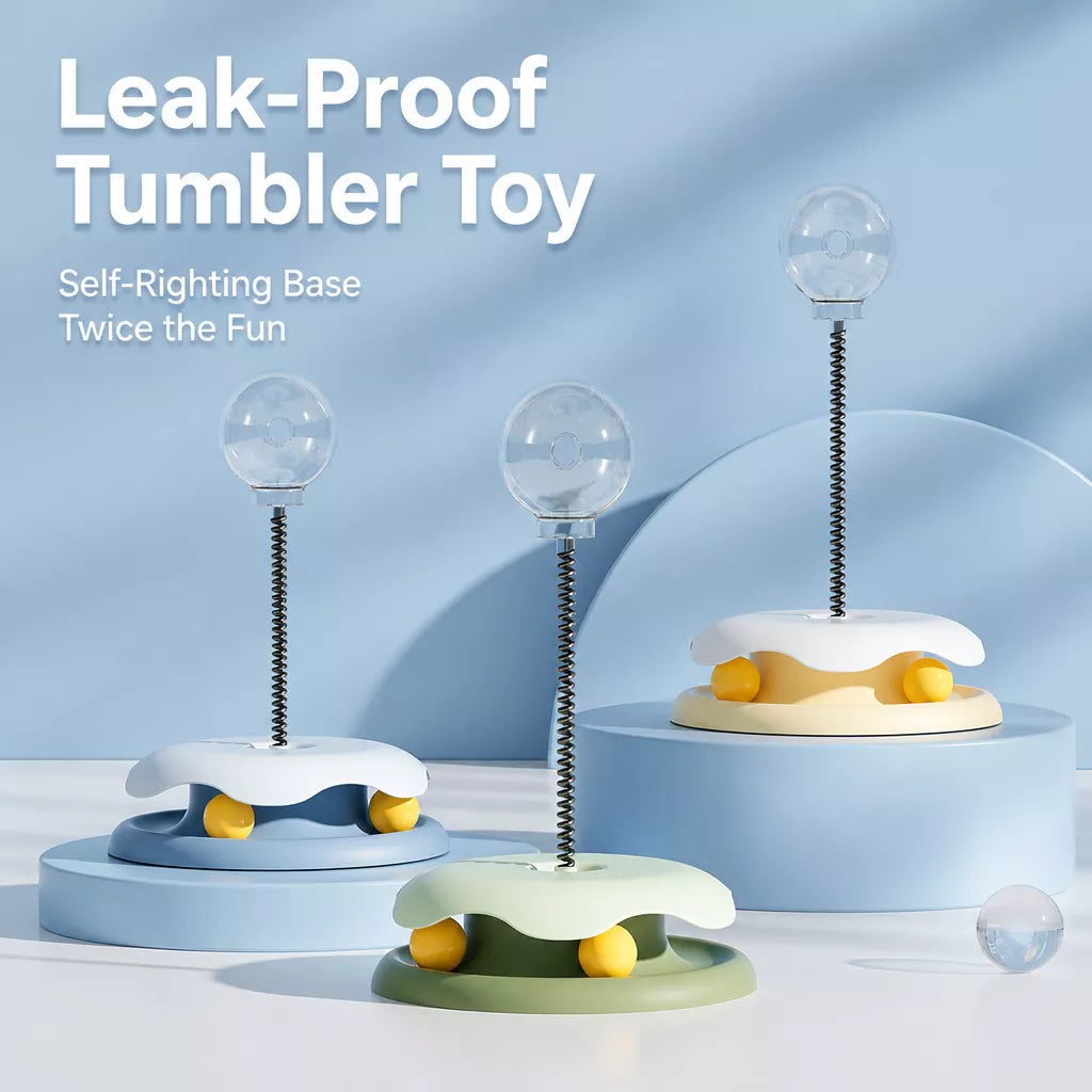 Interactive Cat Treat Spinner Toy