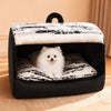 Plush Pet Tent Bed with Removable, Washable Cushion