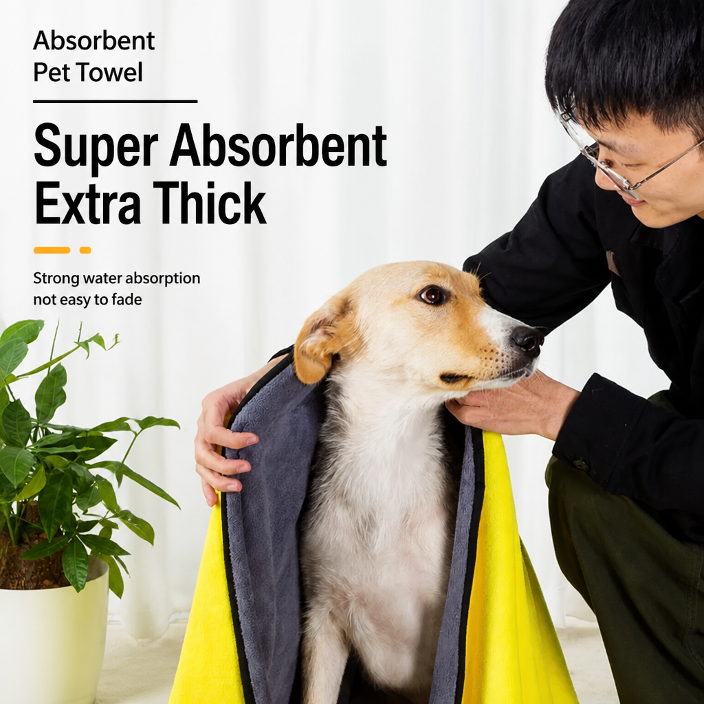 Cotton Pet Drying Towel for Dogs & Cats