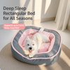 Thick Winter Pet Bed with Removable, Washable Cover