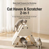 Triangular Cardboard Cat Scratcher Hideaway