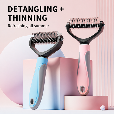 Double-Sided Dematting Comb for Cats & Dogs