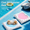 Heart-Patterned Gel Pet Mat for Dogs and Cats