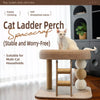 Low-Profile Cat Tree with Cat Bed and Sisal Scratcher