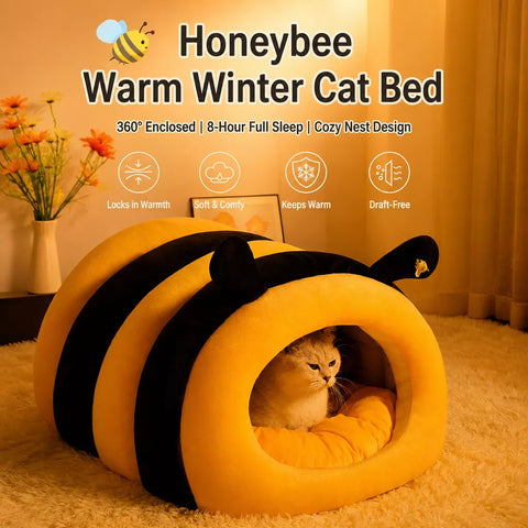 Enclosed Pet Bed Tent for Cats and Small Dogs
