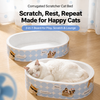 Corrugated Cardboard Cat Scratcher Bed