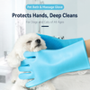 Thickened Pet Bathing Gloves, Extra Large - p-00356