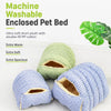 Washable Semi-Enclosed Polyester Cat & Small Dog Bed