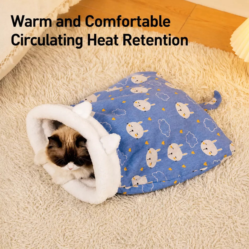Covered Pet Tent Bed with Tunnel Opening p-05968