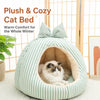 Enclosed Fabric Pet Tent Bed for Cats and Small Dogs