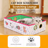 Rectangular Corrugated Cardboard Cat House & Scratcher
