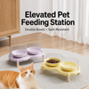 Ceramic Pet Bowl Set with Stand