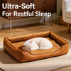 Cotton-Linen Look Pet Bed for Dogs and Cats - p-00676