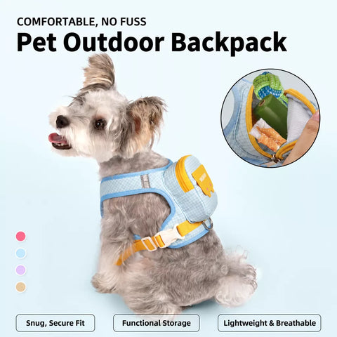 Vest-Style Pet Harness and Leash Set for Dogs & Cats