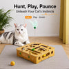 Interactive Cat Activity Toy with Scratch Pad and Bell Maze