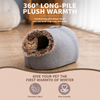 Enclosed Plush Pet Bed with Carry Handle