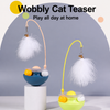 Wobble Cat Teaser Toy with Feather Attachment