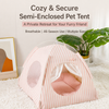 Striped Tent Bed for Cats and Dogs - p-00707