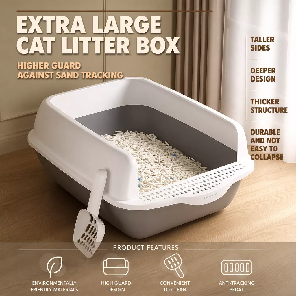 XXL Enclosed Cat Litter Box for Adult Cats p-05677