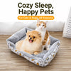 All-Season Padded Rectangular Pet Bed for Dogs & Cats