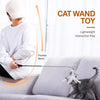 Interactive Cat Wand Toy with 6 Feather Attachments