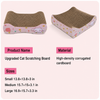 Petal-Style Corrugated Cardboard Cat Scratcher Bed