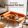 Elevated Faux Leather Pet Bed - p-00149