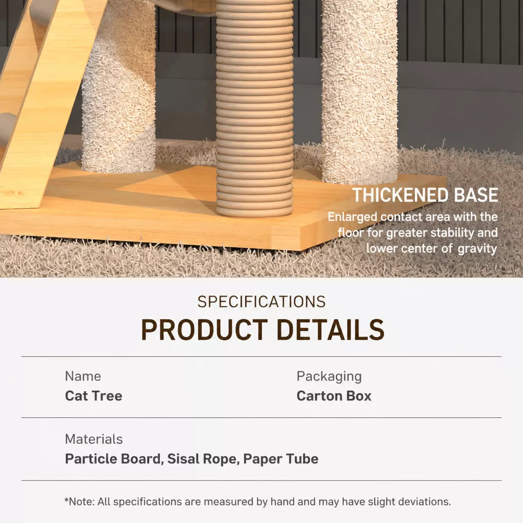 Multi-Level Cat Tree with Space Pod Cat House
