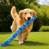 Sausage-Shaped Squeaky Dog Toy for Tug and Interactive Play