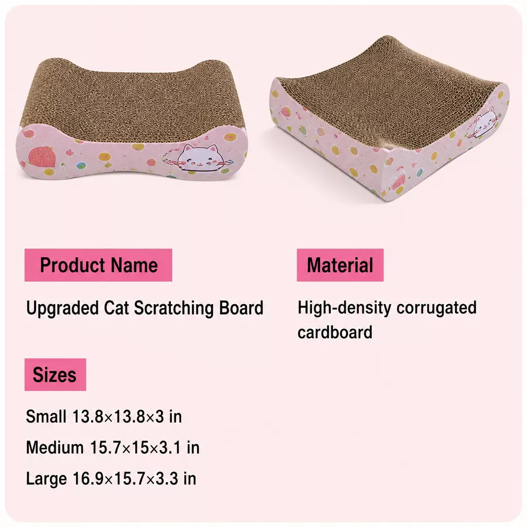 Petal-Style Corrugated Cardboard Cat Scratcher Bed