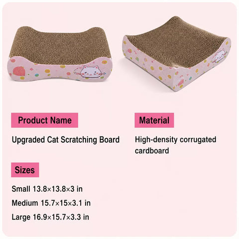 Petal-Style Corrugated Cardboard Cat Scratcher Bed