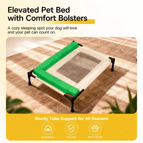 Elevated Washable Pet Bed for Small to Medium Dogs & Cats