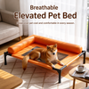 Elevated Faux Leather Pet Bed - p-00149