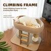 Low-Profile Cat Tree with Cat Bed and Sisal Scratcher