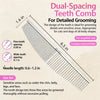 Cat & Dog Grooming Comb for Detangling and Loose Fur