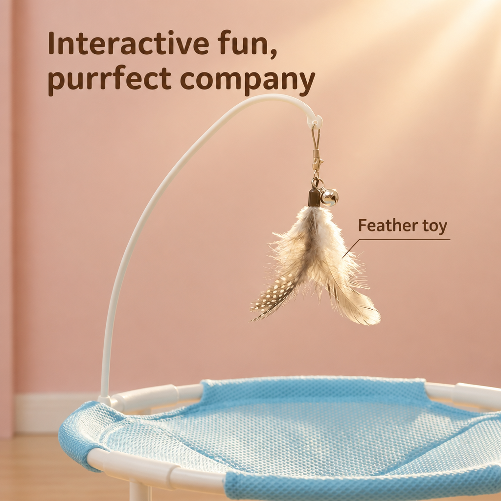 Round Elevated Hammock-Style Pet Bed | The Pet Edit