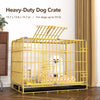 Indoor Iron Dog Crate with Tray for Small Dogs