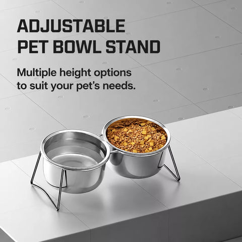 Elevated Stainless Steel Pet Bowl Stand