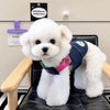 Denim-Style Nylon Pet Harness with Optional Leash for Small Pets