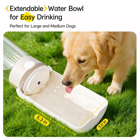 Portable Dog Water Bottle with Built-In Drinking Cup